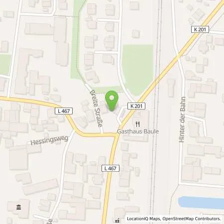 Standortübersicht der Tankstelle Tankstelle Baule in 31177 Harsum