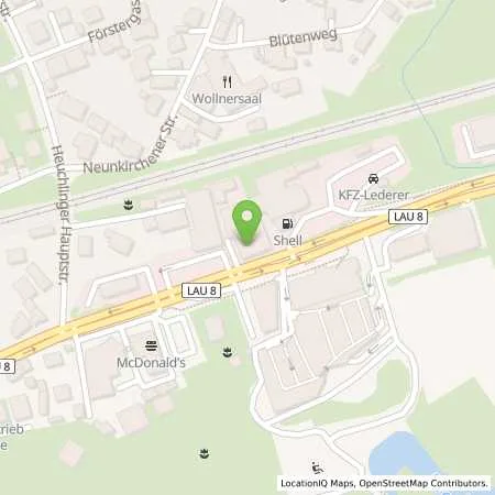 Standortübersicht der Tankstelle Shell Lauf Hersbrucker Str. 53 in 91207 Lauf