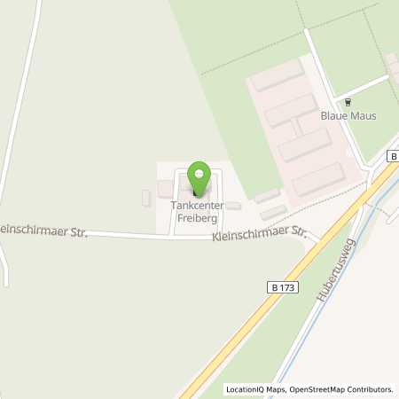 Standortübersicht der Benzin-Super-Diesel Tankstelle: Tankcenter Freiberg in 09599, Freiberg