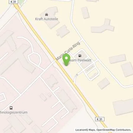 Standortübersicht der Tankstelle Flensburg (24941), Marie-Curie-Ring 45 in 24941 Flensburg