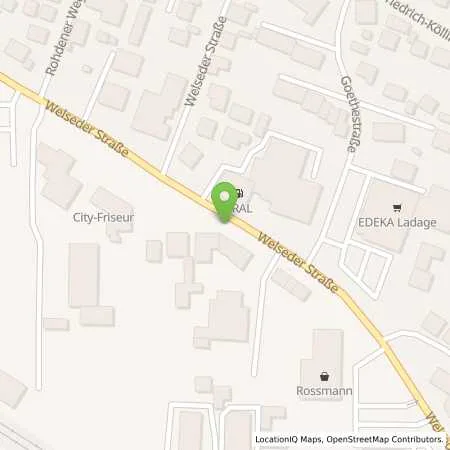 Standortübersicht der Tankstelle Aral Tankstelle in 31840 Hessisch Oldendorf