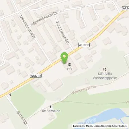 Standortübersicht der Tankstelle Stock Bernhard in 95659 Arzberg