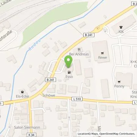 Standortübersicht der Tankstelle Esso Tankstelle in 38690 VIENENBURG