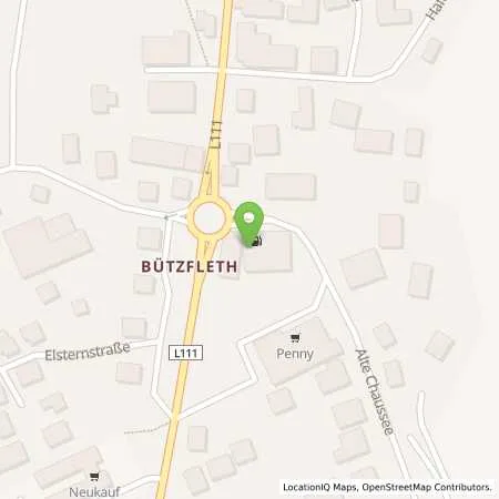 Standortübersicht der Tankstelle Raisa eG in 21683 Stade (Bützfleth)