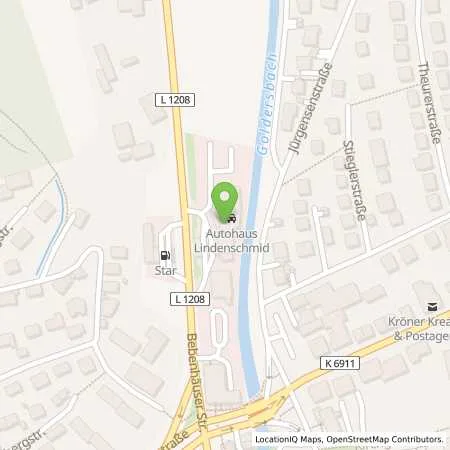 Standortübersicht der Tankstelle Esso Tankstelle in 72074 TUEBINGEN