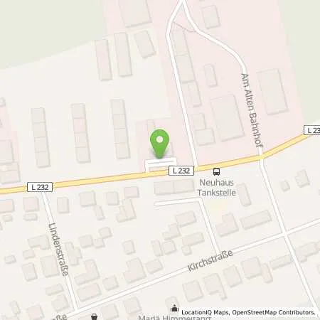 Standortübersicht der Tankstelle TotalEnergies Neuhaus in 19273 Neuhaus