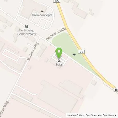 Standortübersicht der Tankstelle TotalEnergies Perleberg in 19348 Perleberg
