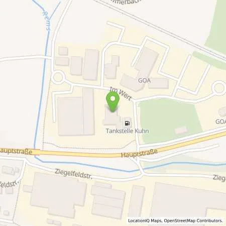 Standortübersicht der Tankstelle Tankstelle Kuhn in 73563 Mögglingen
