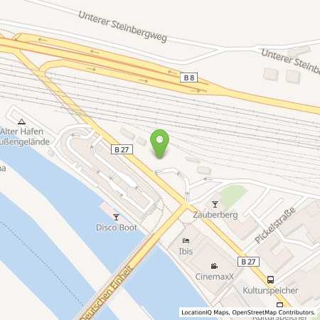 Standortübersicht der Benzin-Super-Diesel Tankstelle: Esso Tankstelle in 97080, WUERZBURG