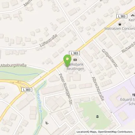 Standortübersicht der Tankstelle Reutlingen Alteburgstrasse 79 in 72762 Reutlingen
