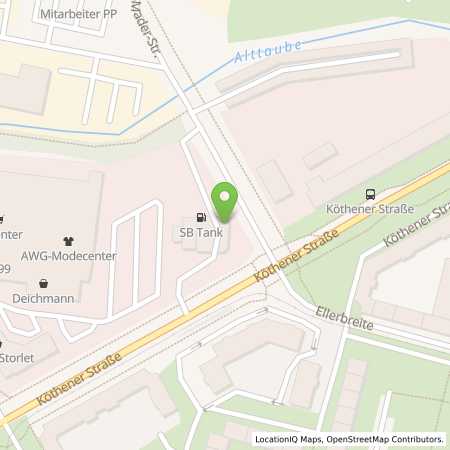 Standortübersicht der Benzin-Super-Diesel Tankstelle: SB Dessau Otto Marder Str. 1 in 06842, Dessau