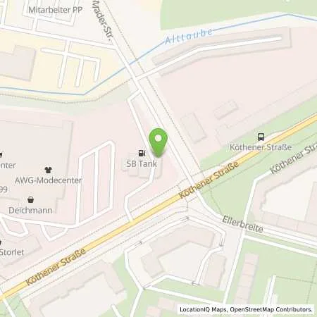 Standortübersicht der Tankstelle SB Dessau Otto Marder Str. 1 in 06842 Dessau