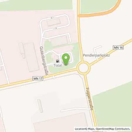 Standortübersicht der Tankstelle TotalEnergies Truckstop Holzguenz in 87781 Ungerhausen