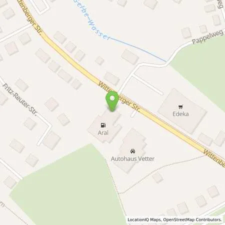 Standortübersicht der Tankstelle Aral Tankstelle in 06749 Bitterfeld