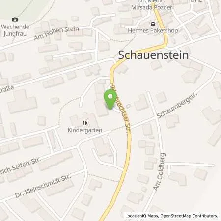 Standortübersicht der Tankstelle Tankstelle Schauenstein in 95197 Schauenstein