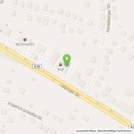 Standortübersicht der Tankstelle Aral Tankstelle in 09114 Chemnitz