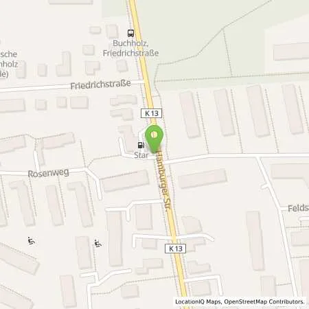 Standortübersicht der Tankstelle star Tankstelle in 21244 Buchholz