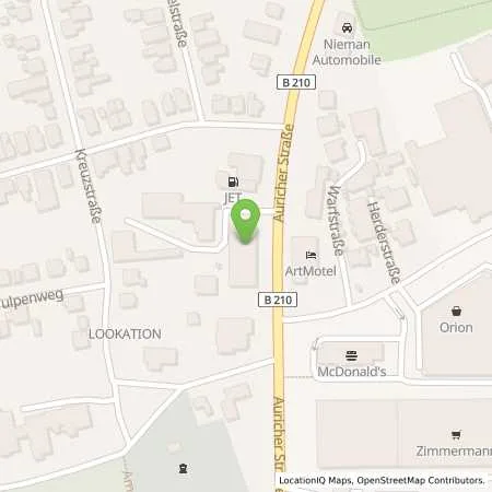 Standortübersicht der Tankstelle Emden VI in 26721 Emden