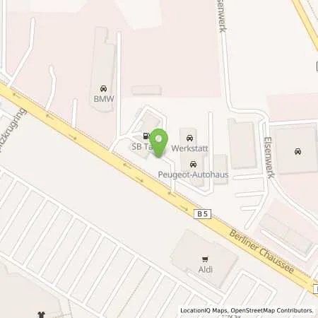 Standortübersicht der Tankstelle Sb Frankfurt/Oder Berliner Chaussee 99 in 15234 Frankfurt/Oder