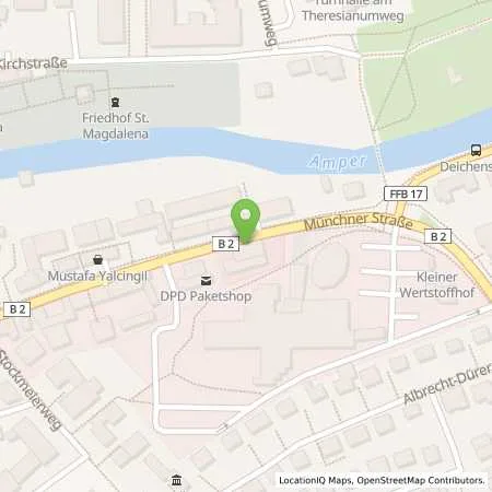 Standortübersicht der Tankstelle Fürstenfeldbruck Münchner Strasse 30 in 82256 Fürstenfeldbruck