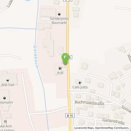 Standortübersicht der Tankstelle Aral Tankstelle in 84061 Ergoldsbach