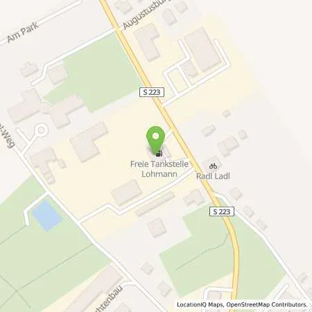Standortübersicht der Tankstelle Freie Tankstelle Lohmann in 09514 Lengefeld