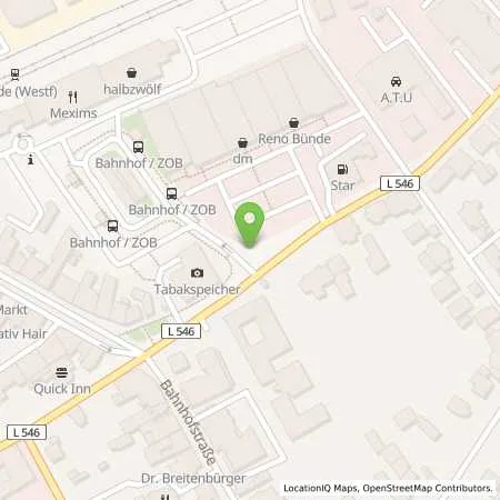 Standortübersicht der Tankstelle star Tankstelle in 32257 Bünde