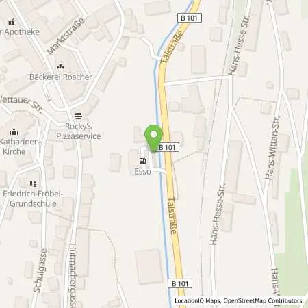 Standortübersicht der Tankstelle Esso Tankstelle in 09456 ANNABERG-BUCHHOLZ