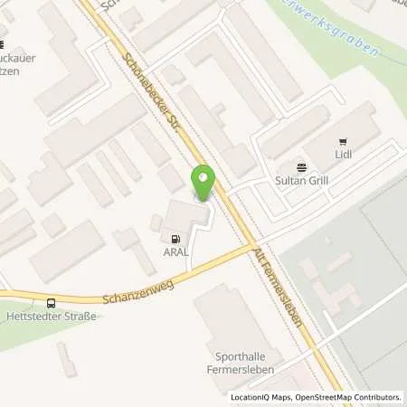 Standortübersicht der Tankstelle Aral Tankstelle in 39104 Magdeburg