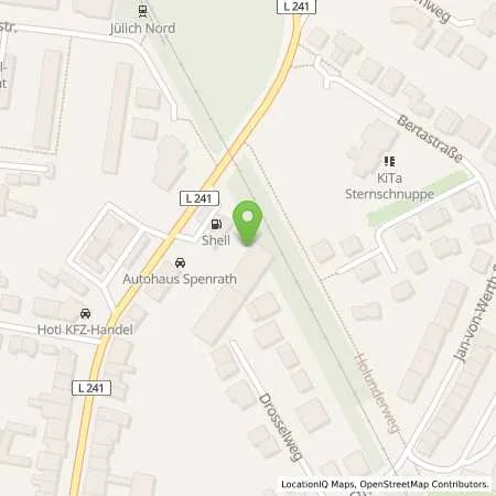 Standortübersicht der Tankstelle Shell Juelich Neusser Str. 74 in 52428 Juelich