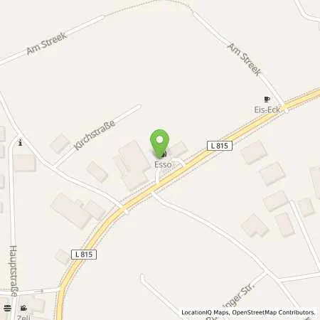 Standortübersicht der Tankstelle Esso Tankstelle in 26340 ZETEL