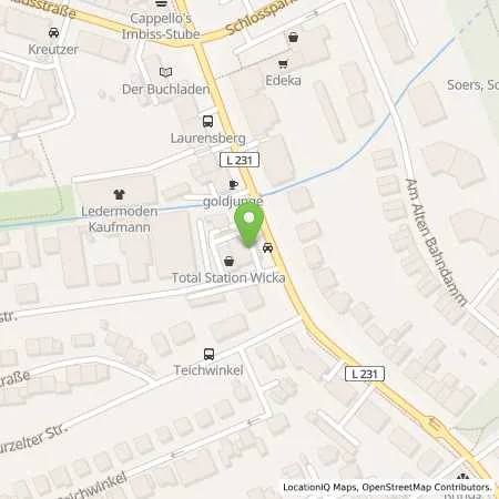 Standortübersicht der Tankstelle TotalEnergies Aachen in 52072 Aachen