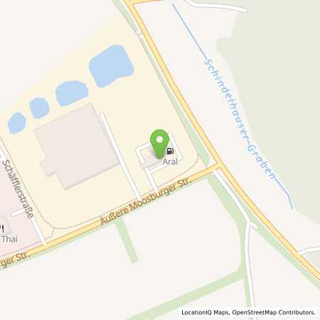 Standortübersicht der Benzin-Super-Diesel Tankstelle: Aral Tankstelle in 85276, Pfaffenhofen