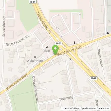 Standortübersicht der Tankstelle Esso Tankstelle in 68307 MANNHEIM