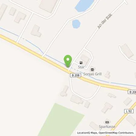 Standortübersicht der Tankstelle star Tankstelle in 23847 Kastorf