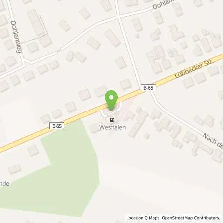 Standortübersicht der Tankstelle Lars Thiele in 32429 Minden