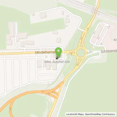 Standortübersicht der Tankstelle Aral Tankstelle in 86842 Türkheim