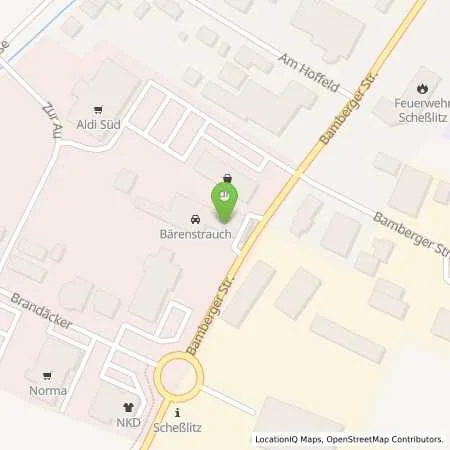 Standortübersicht der Tankstelle T Schesslitz in 96110 Schesslitz