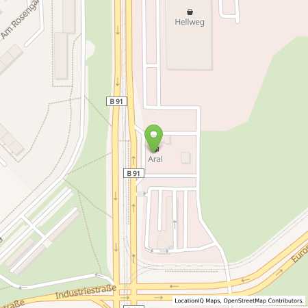 Standortübersicht der Benzin-Super-Diesel Tankstelle: Aral Tankstelle in 06132, Halle