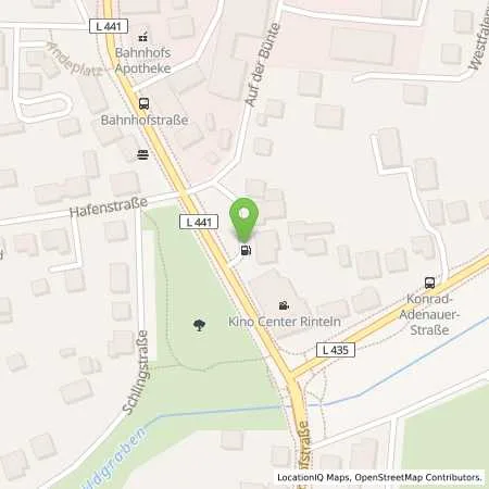 Standortübersicht der Tankstelle Aral Tankstelle in 31737 Rinteln