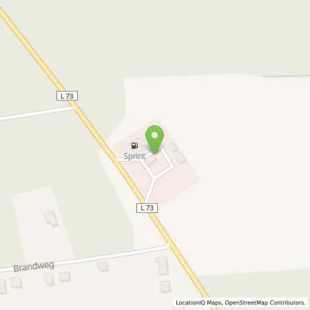 Standortübersicht der Tankstelle Sprint Luckenwalde Berkenbrücker Chaussee in 14943 Luckenwalde