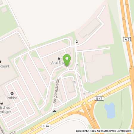 Standortübersicht der Benzin-Super-Diesel Tankstelle: Aral Tankstelle in 64625, Bensheim