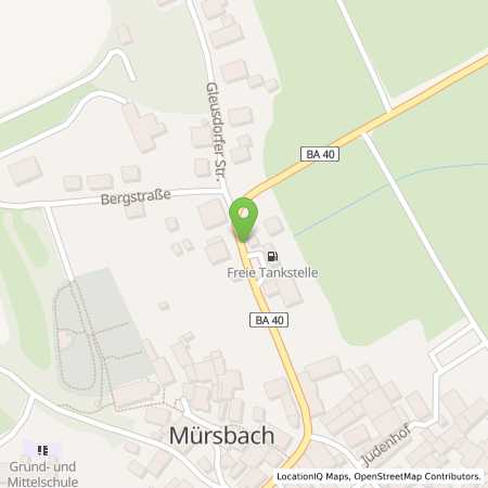 Standortübersicht der Benzin-Super-Diesel Tankstelle: Tankstelle B.uT. Dütsch, Inh. Th. Dütsch in 96179, Mürsbach