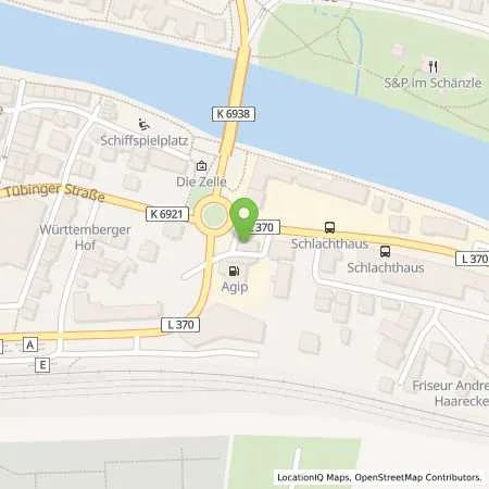 Standortübersicht der Tankstelle ROTTENBURG-TUEBINGER STR. in 72108 Rottenburg