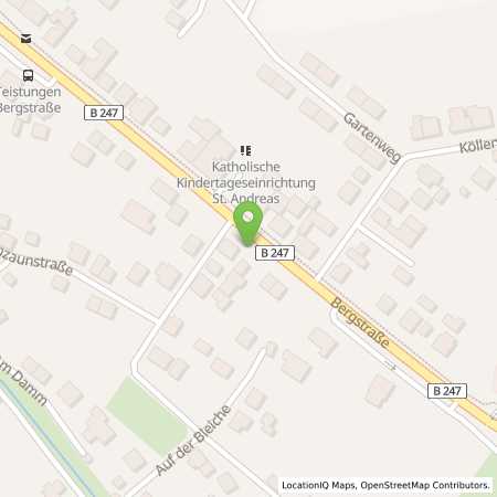 Standortübersicht der Benzin-Super-Diesel Tankstelle: TEISTUNGEN - BERGSTR. 39 in 37339, Teistungen