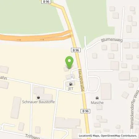 Standortübersicht der Tankstelle JET BIRKENWERDER HAUPTSTR. 137-14 in 16547 BIRKENWERDER