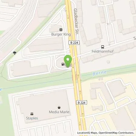 Standortübersicht der Tankstelle Essen Gladbecker Straße in 45326 Essen