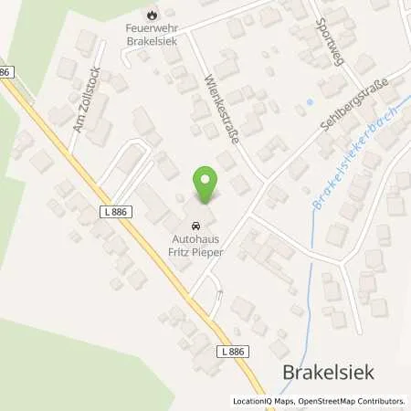 Standortübersicht der Tankstelle Autohaus Fritz Pieper in 32816 Schieder