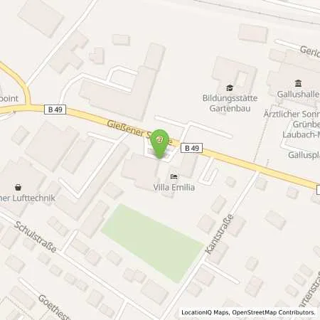 Standortübersicht der Tankstelle TankPunkt GmbH in 35305 Grünberg