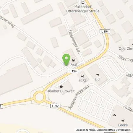 Standortübersicht der Tankstelle Aral Tankstelle in 88630 Pfullendorf